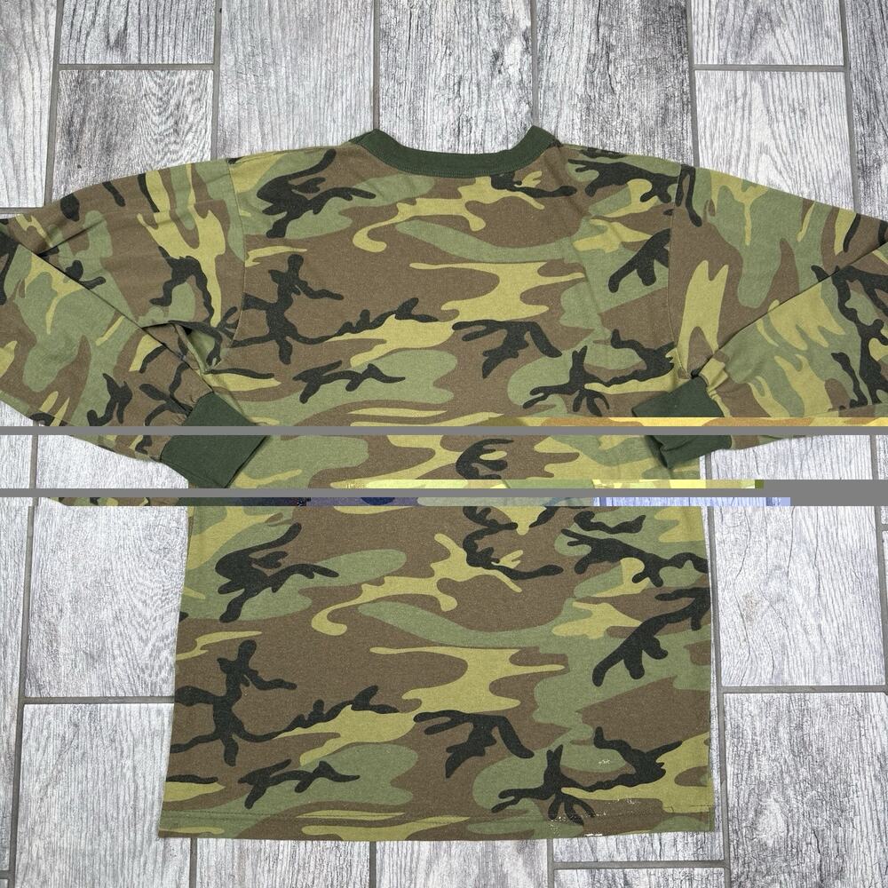 Rothco Camouflage T-Shirt Mens M Multicolor Long Sleeve Crew Neck Cotton Blend - Picture 5 of 6